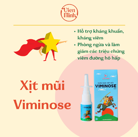 Dung dịch xịt mũi Viminose 15ml