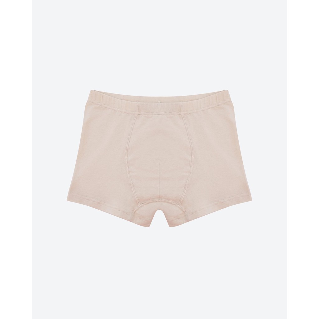 Quần Lót Mimi Organic Official Dáng Boxer Bé Trai Màu Be Kín Sợi Bông Hữu Cơ
