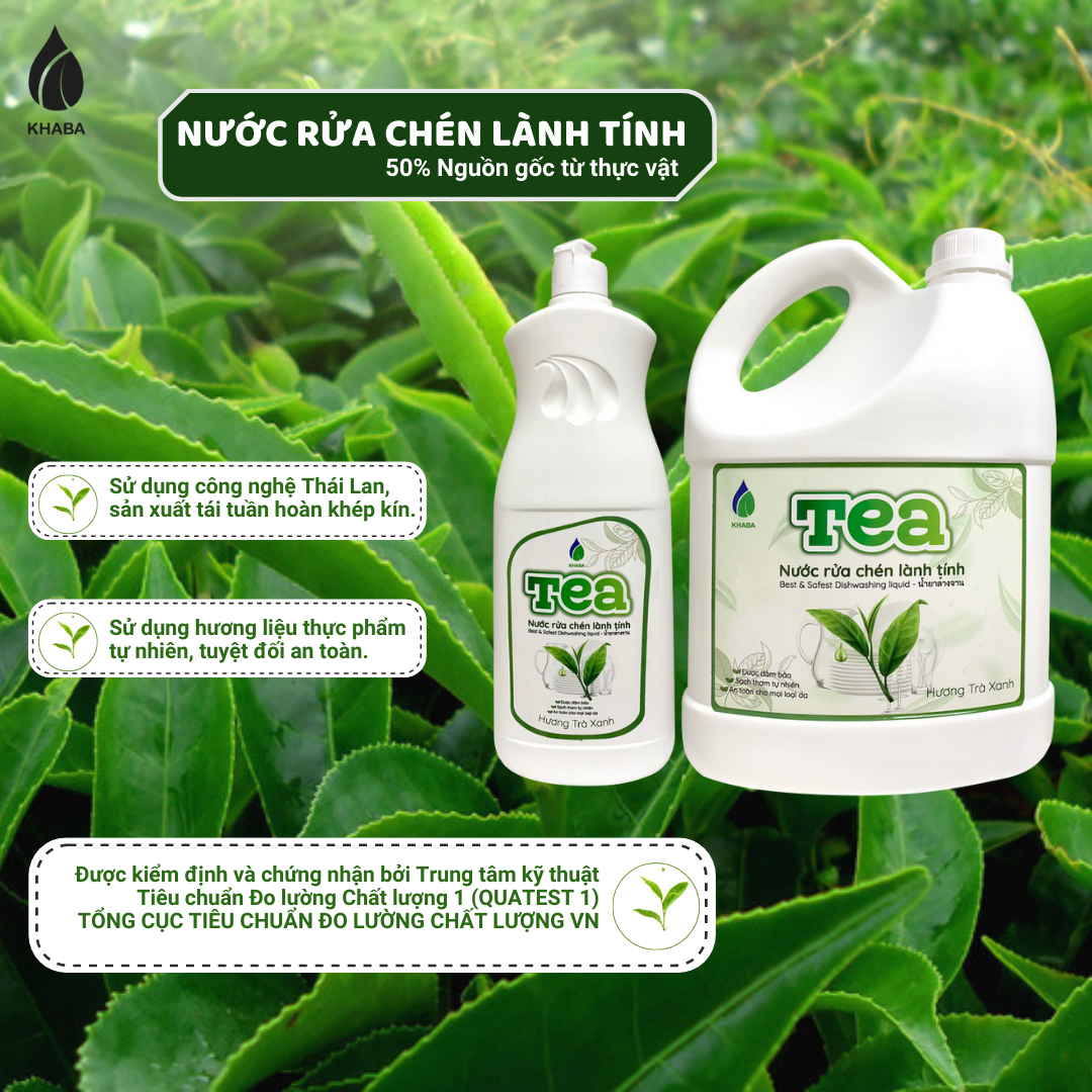 Nước rửa chén lành tính TEA – Can 4.0KG