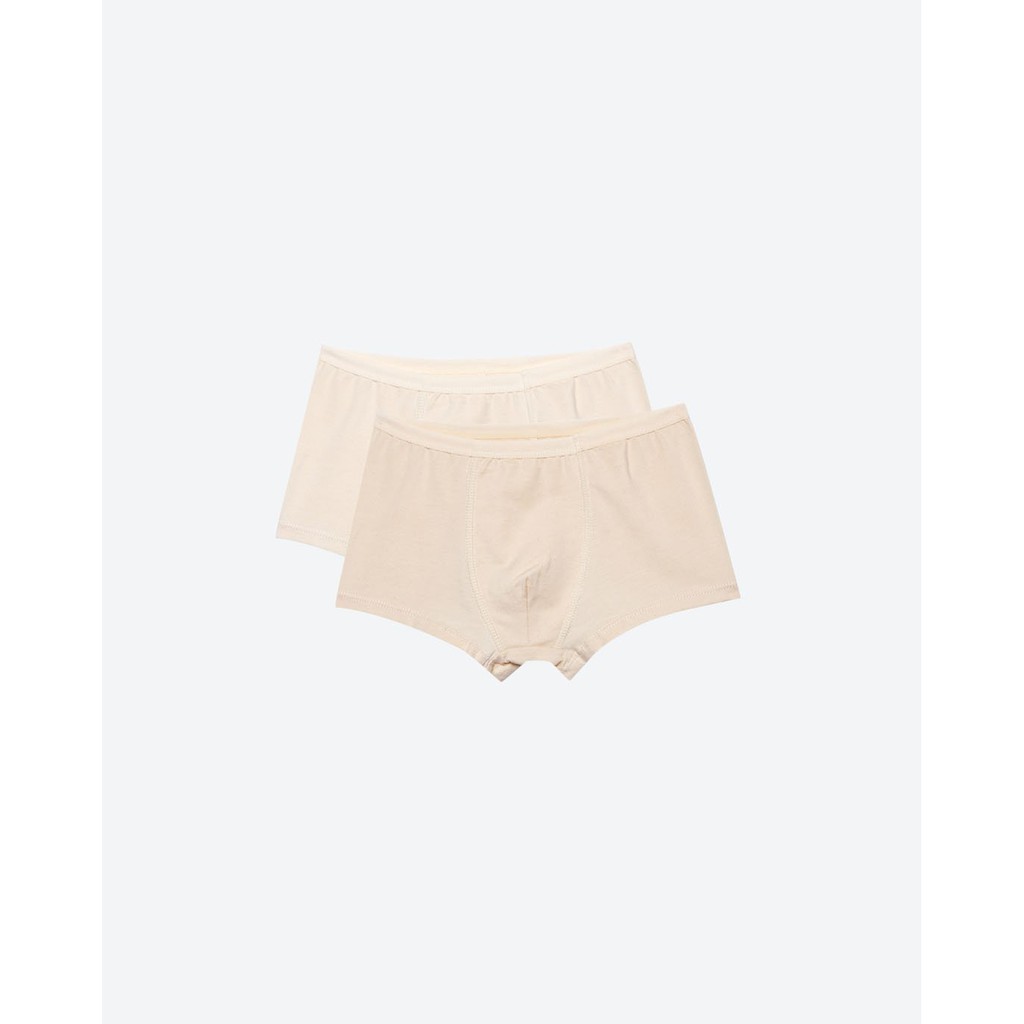Set 2 chiếc quần lót bé trai Nature Colored- Mimi Organic dáng boxer sợi bông hữu cơ mềm mịn siêu thoáng kháng khuẩn