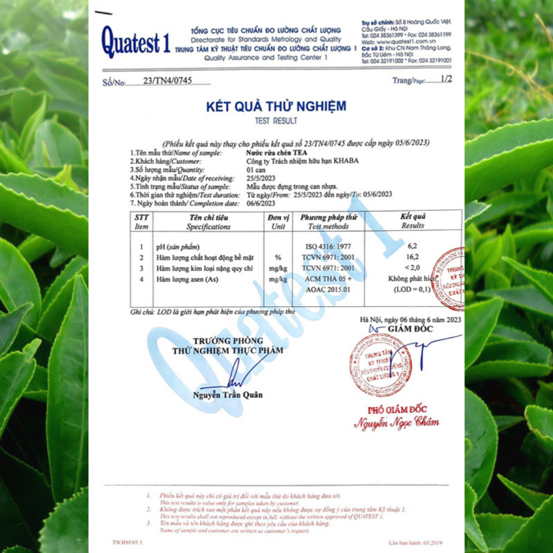 Nước rửa chén lành tính TEA – Can 4.0KG
