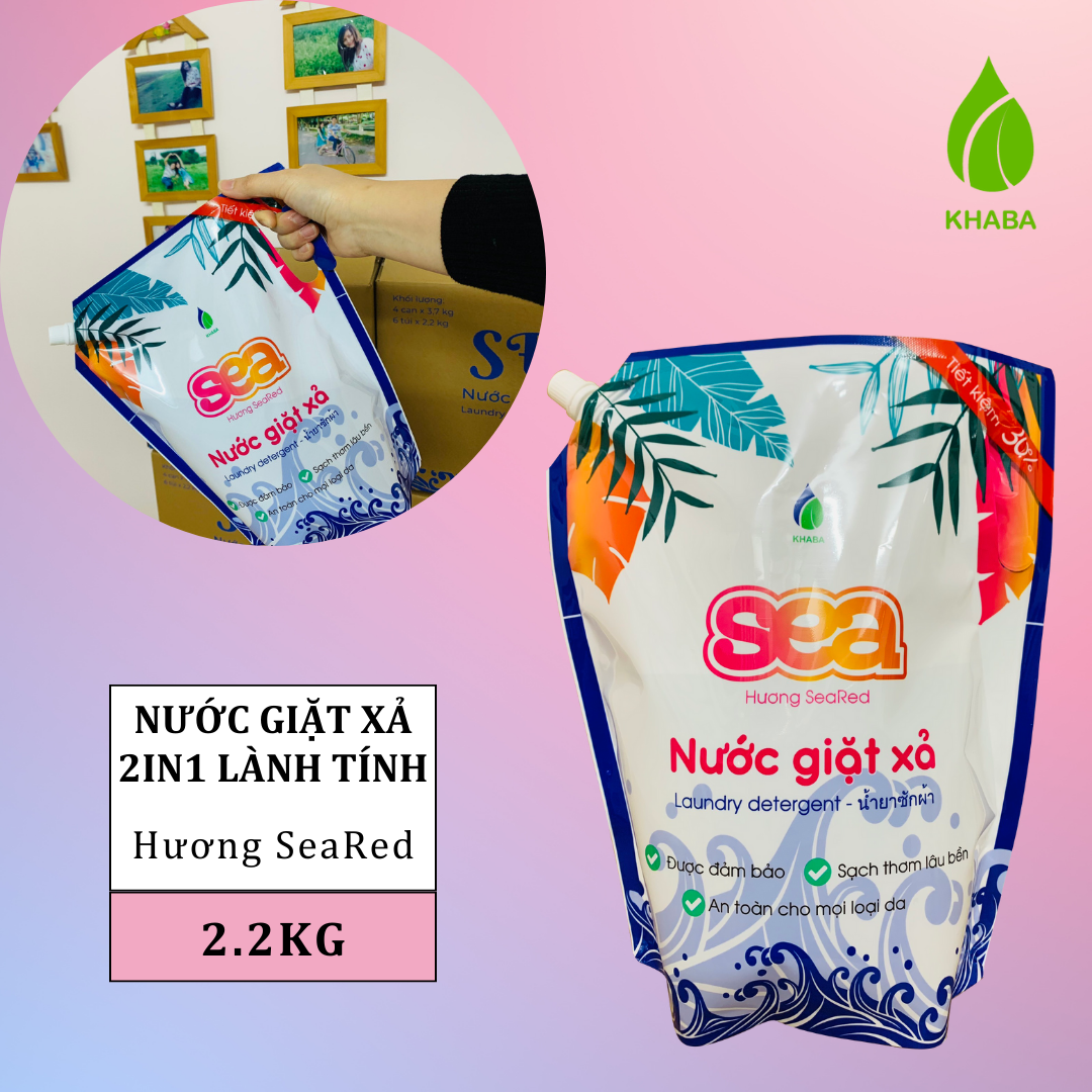 Nước giặt xả 2in1 lành tính SEARED - Túi 2.2KG