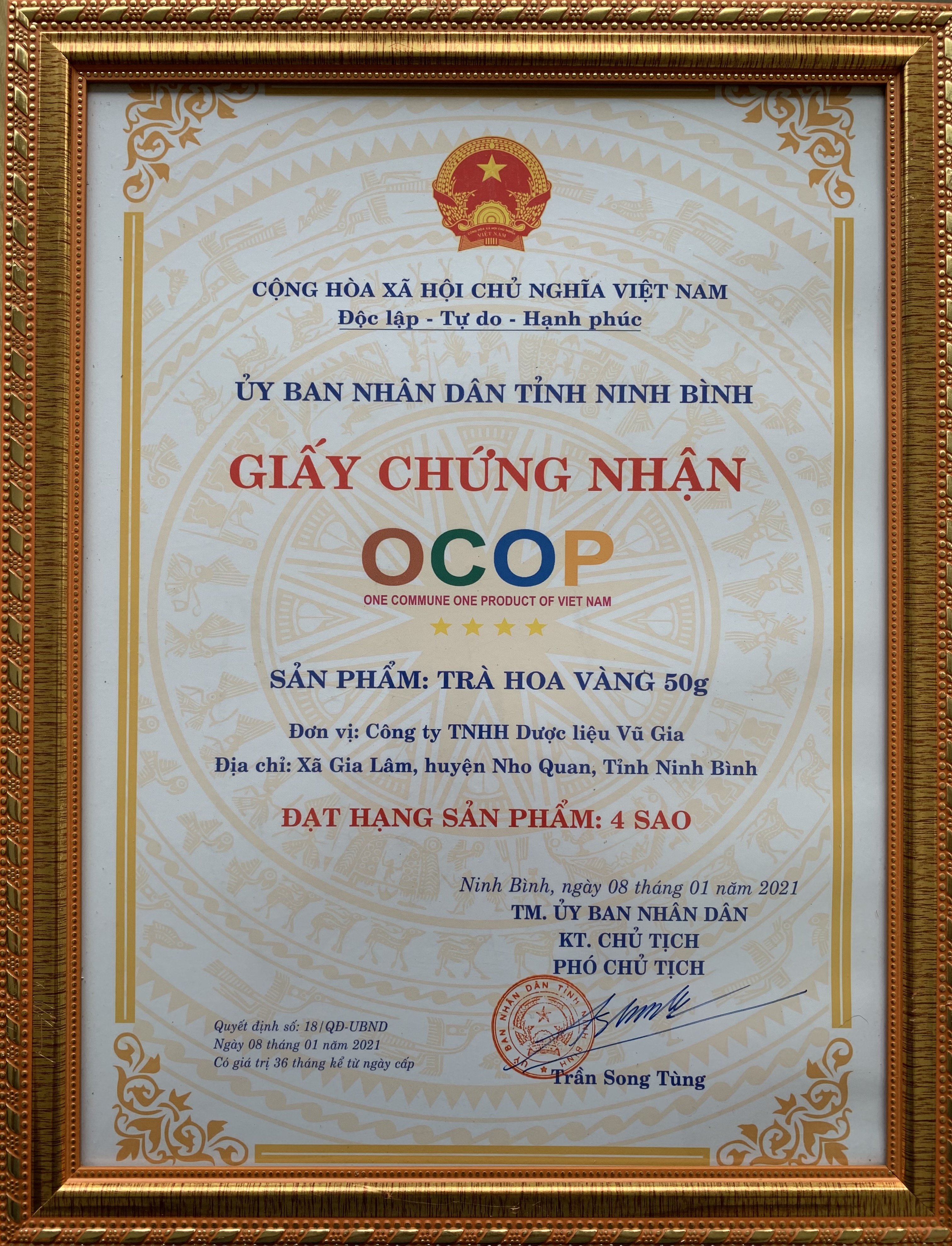 Trà hoa vàng hộp 45gr