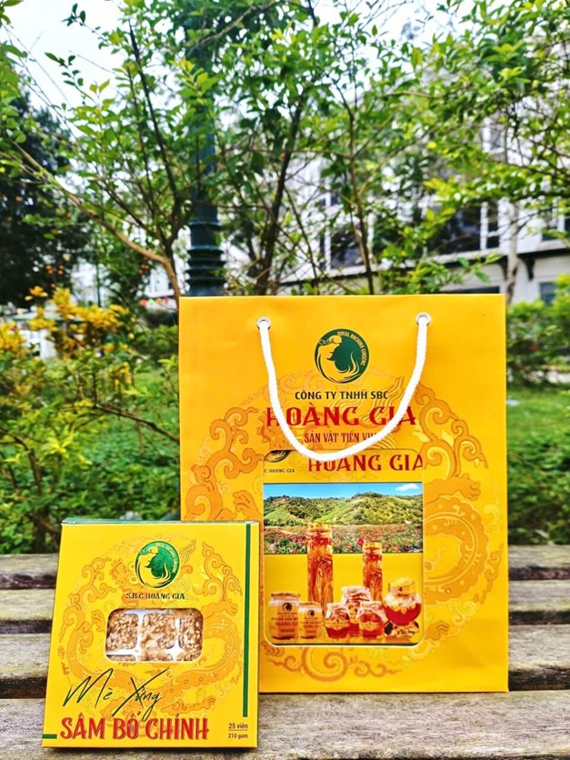 Mè xửng Sâm Bố Chính Hoàng Gia Hộp 210gr