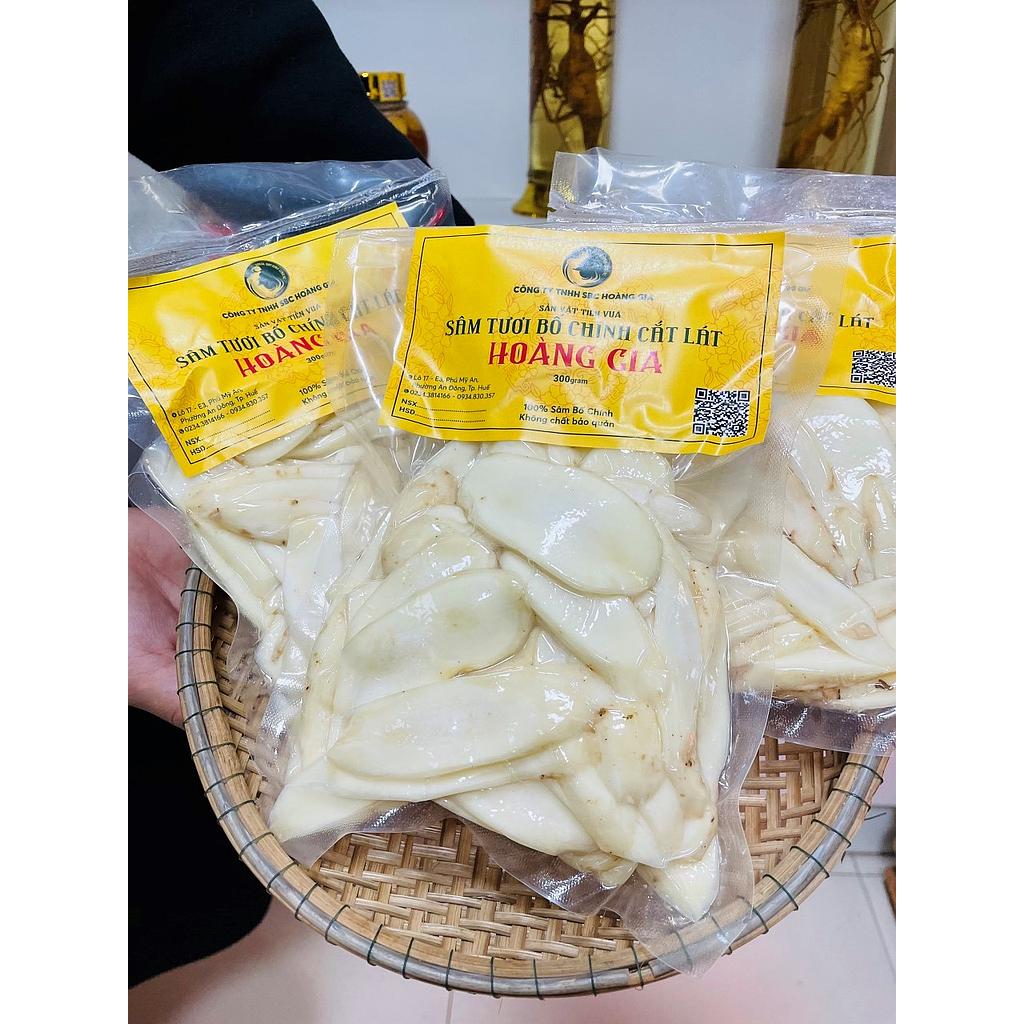 SÂM BỐ CHÍNH TƯƠI CẮT LÁT GÓI 300GR