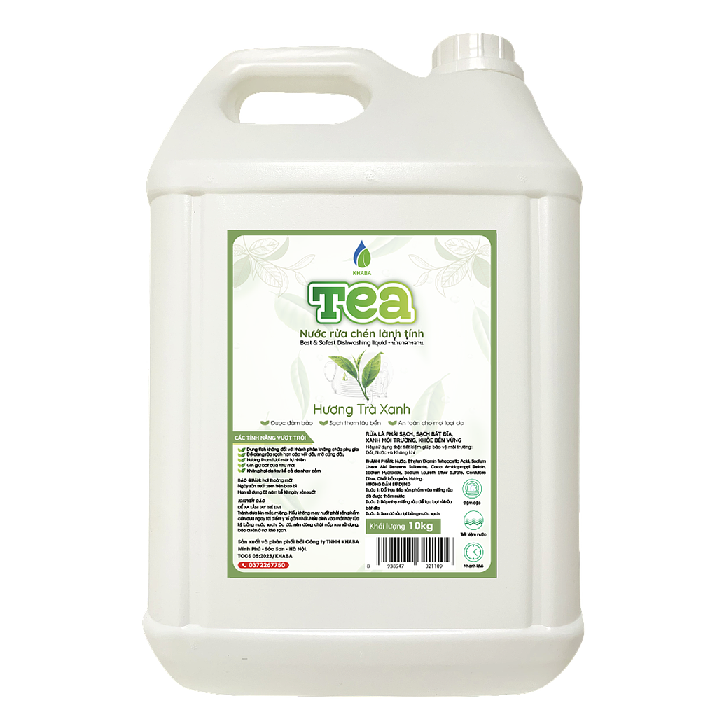 Nước rửa chén lành tính TEA – Can 10KG