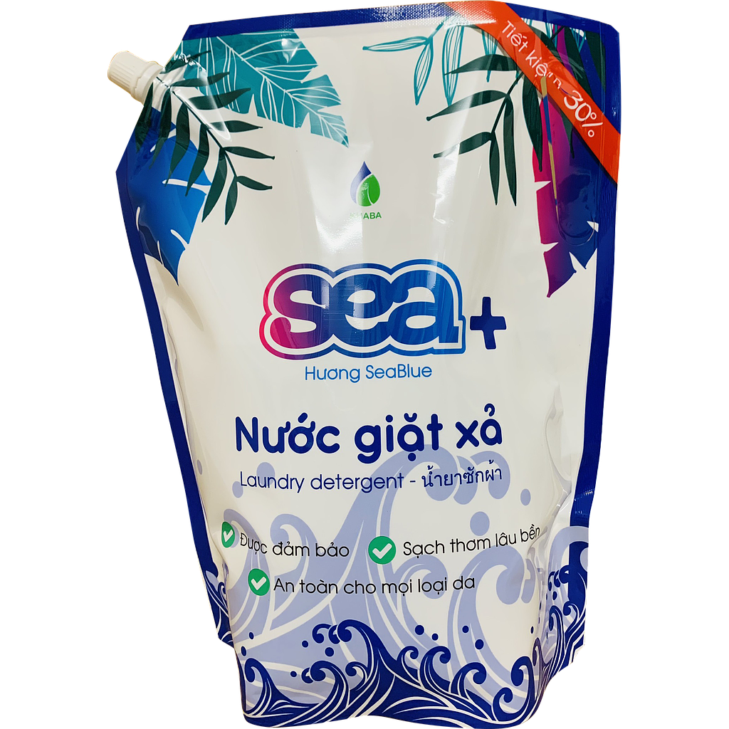 Nước giặt xả 2in1 lành tính SEABLUE - Túi 2.2KG