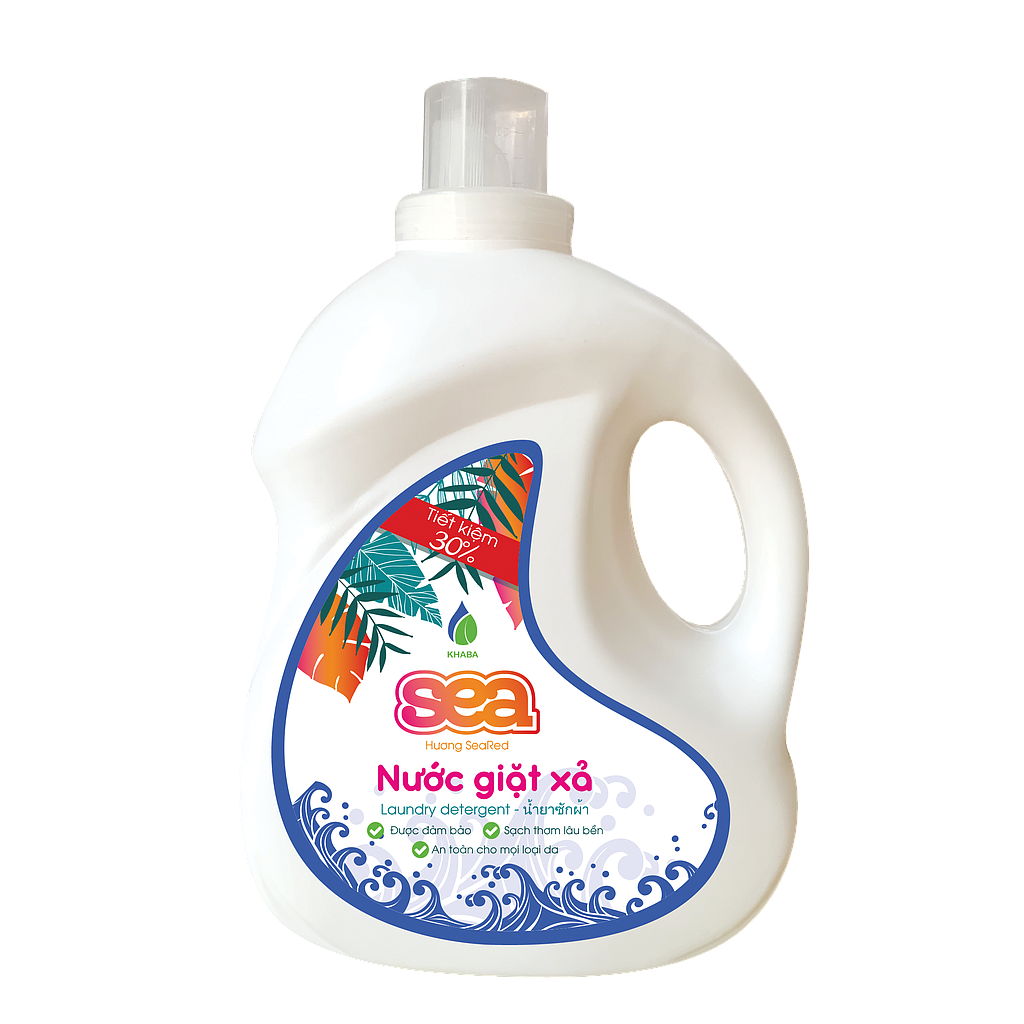 Nước giặt xả 2in1 lành tính SEARED - Can 3.7KG