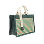 Túi Cói Màu Xanh Khắc Tên Riêng Craft