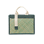 Túi Cói Màu Xanh Khắc Tên Riêng Craft