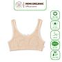 Áo lót không đệm Nature Colored- Mimi Organic dây to màu nâu sợi bông hữu cơ cho nữ mềm mịn siêu thoáng kháng khuẩn