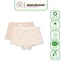 Set 2 chiếc quần lót bé gái Nature Colored- Mimi Organic dáng boxer sợi bông hữu cơ mềm mịn siêu thoáng kháng khuẩn