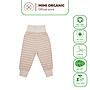 Quần cạp cao Nature Colored- Mimi Organic chun kẻ 3 màu cho bé trai và bé gái sợi bông hữu cơ mềm mịn siêu thoáng